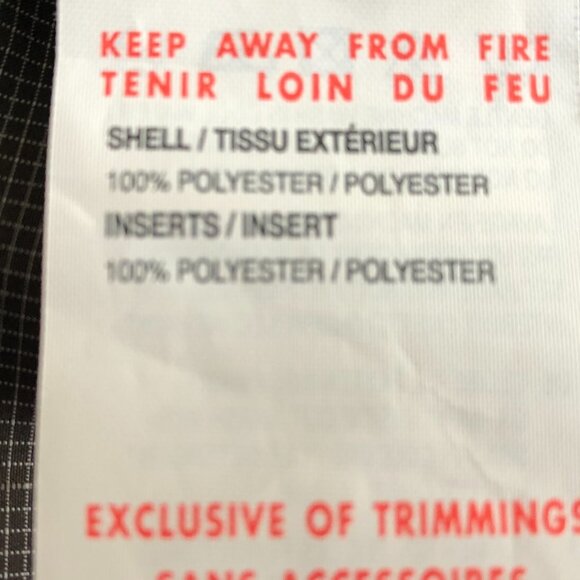 Puma Sport Lifestyle Athletic Full Zip Check Windbreaker Jacket Gry Blk Sz M - Picture 8 of 10